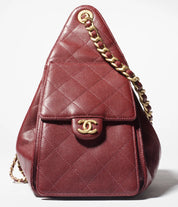 Grained Calfskin & Gold-Tone Metal