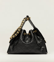 Grained Calfskin & Gold-Tone Metal
