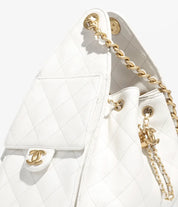 Grained Calfskin & Gold-Tone Metal